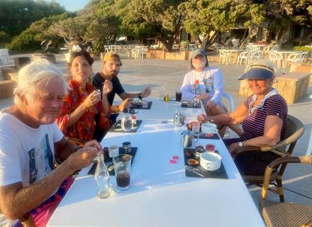 Abbartello canoe de mer kayak Corse pause gourmande
