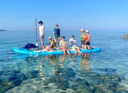 Randonnée big paddle Abbartello kayak Corse
