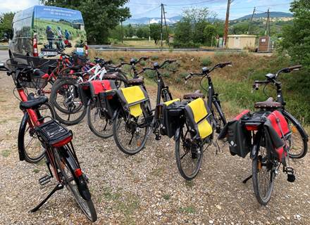 VTC et E-BIKE avec sacoches - Via Rhona Condrieu