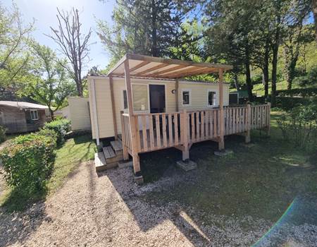 Terrasse Mobil Home Camping Cévennes