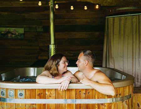 Espace bien-être : idéal pour profiter en amoureux . Crédit photo : Laura Vergne