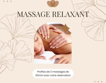 Offre 1 nuit avec 2 massages relaxants