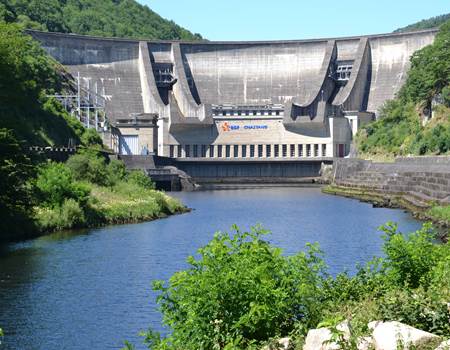 Barrage du Chastang - Crédit photo ; Gilles BERGEAL / Corrèze Tourisme