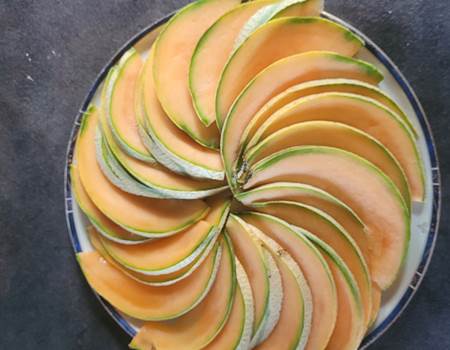 entrée rosace de melon