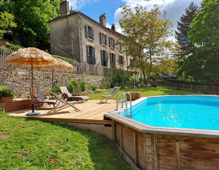jardin avec piscine