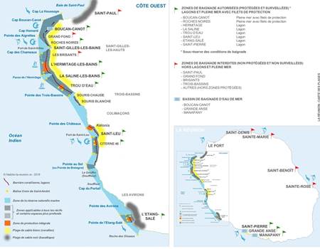 carte des plages