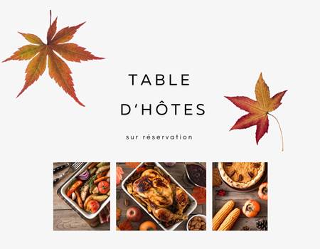 table d'ho^tes