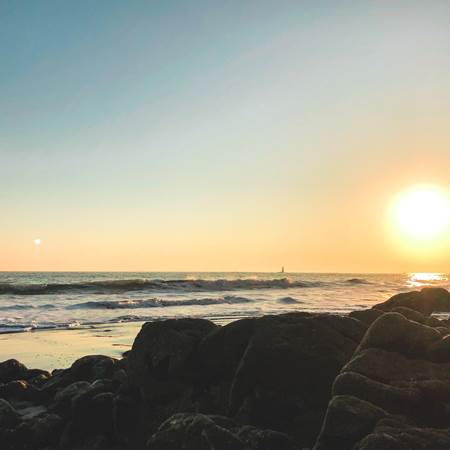Coucher de soleil de la plage de la Pointe Saint-Gilles Bénodet Finistère-gallery