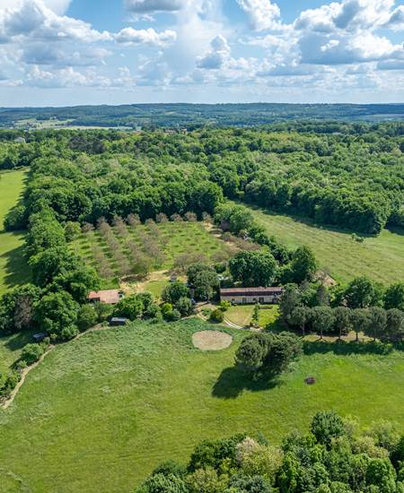 Vue aérienne Domaine INYAQAB crédit photo logadrone