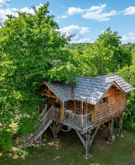 Vue aérienne Petite Cabane INYAQAB crédit photo logadrone