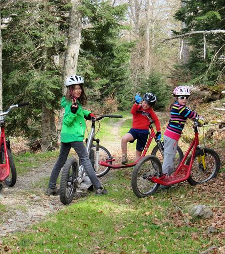 Pause à l 'entrée de la forêt des Téchous
