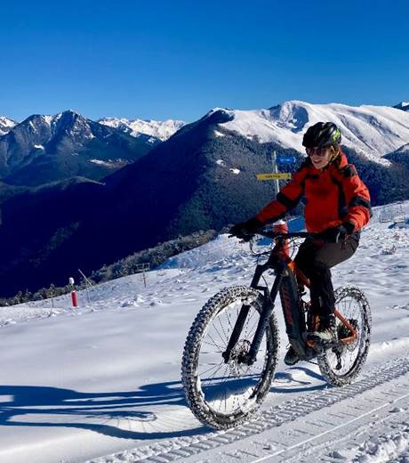 VTT Electrique sur Neige à Superbagnères