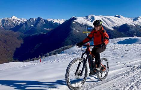 VTT Electrique sur Neige à Superbagnères