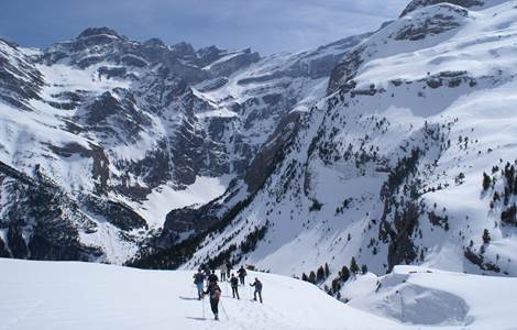 Randonnée hivernale au cirque de Gavarnie