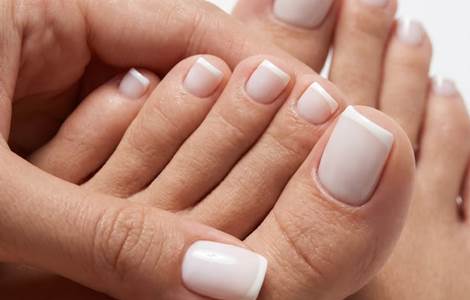French Pedicure Elegant Milky Toe Look Idea