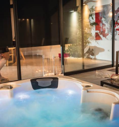 spa ambiance love love champagne