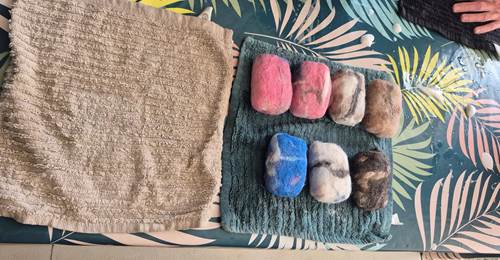 savon feutré à la laine