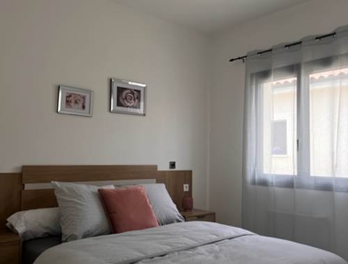 Chambre lit double 160 cm literie neuve de qualité