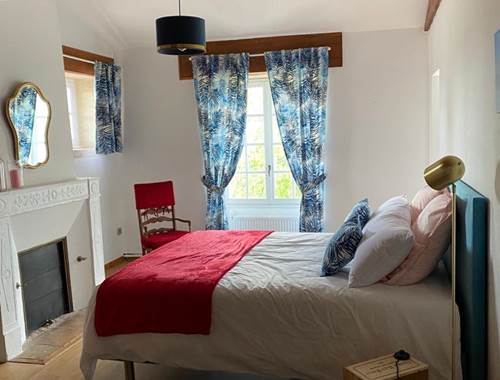 la chambre de la suite bleue