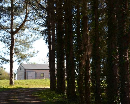 Cabane de l'Ecureuil, vue du parc