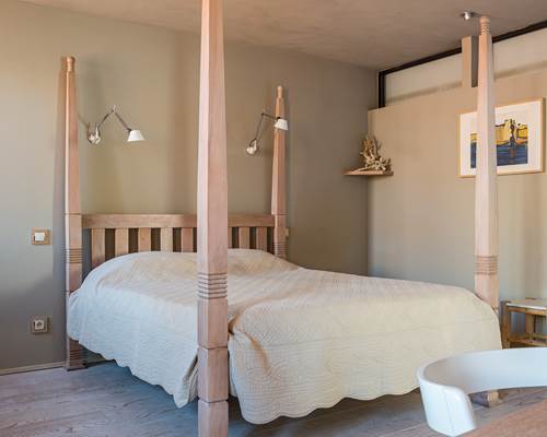 Loge de Mer - Lodge Urbain a Perpignan - Chambre Eau - Lit