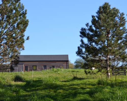 Cabane du Renard, vue du parc