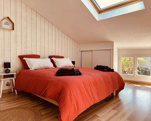 Chambre Hector_lit vue jardin_La Grande Cavalerie