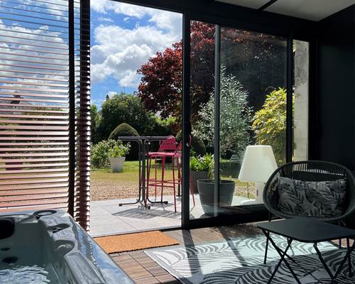 Jacuzzi vue jardin
