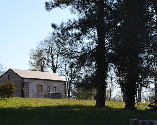 Cabane de l'Ecureuil, vue du parc