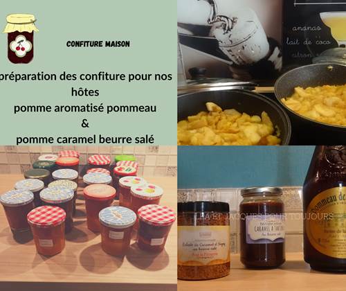 confiture avec les pommes du jardin