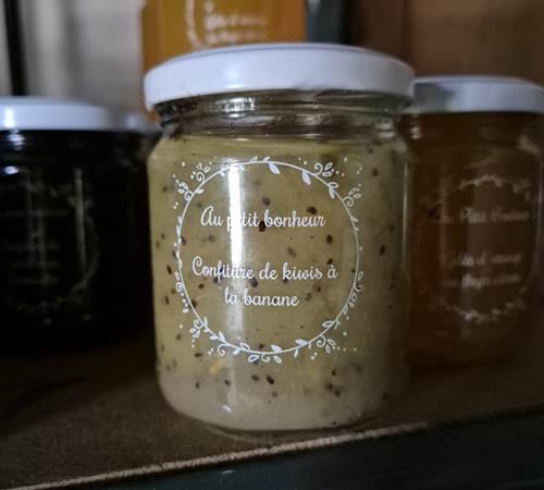Confiture de kiwis à la bananes