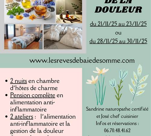 Séjour bien être et gestion de la douleur Les Rêves de Baie de Somme