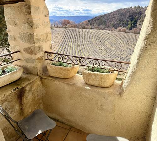 Le balcon de la chambre-galerie