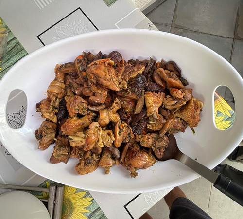 poulet sauce d'huitres