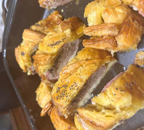 En plat d'hiver : un roulé de dinde en croûte "maison"