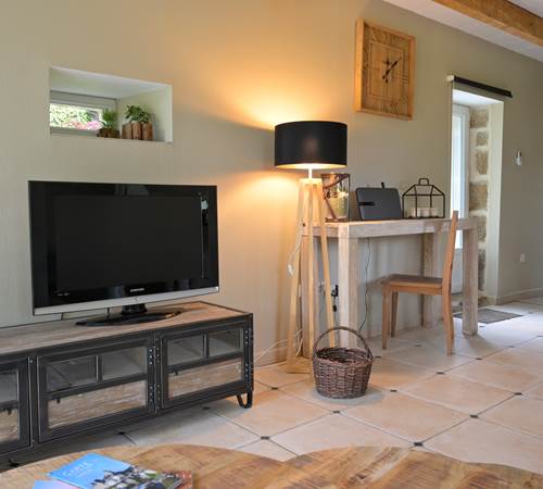 Le gite la Bergerie - de´tail salon-galerie