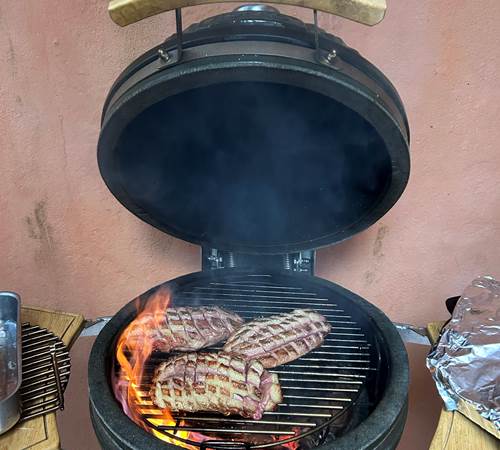 En plat : du magret grillé au barbecue