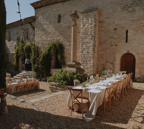 Réception dans la cours du Prieuré-photo-page