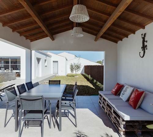 Villa Tikaz Grande terrasse couverte avec salon extérieur & espace repas