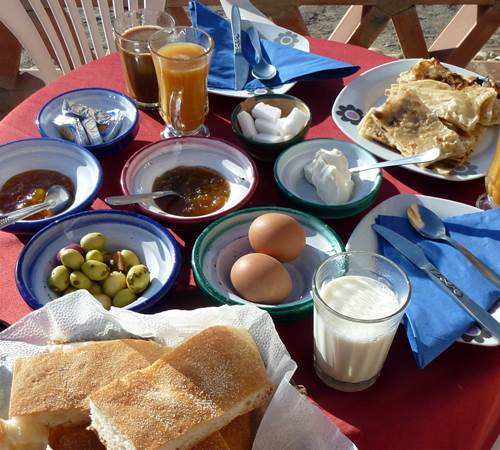La table du petit-déjeuner