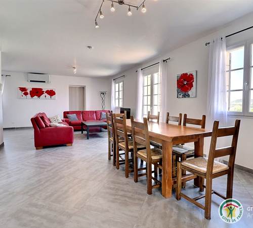 salle à manger + salon-galerie