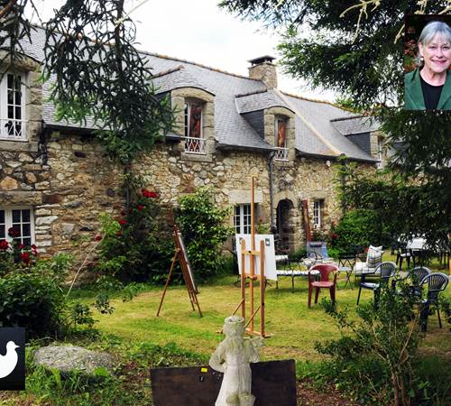 Tableau extérieur dans le jardin-galerie