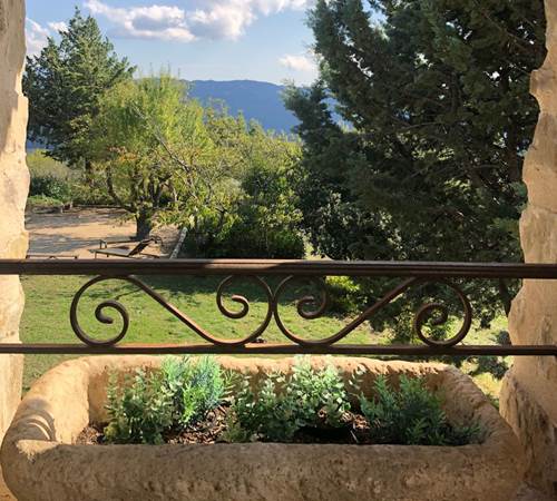 Le balcon de la chambre-galerie