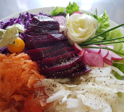 assiette de crudités Le Ranch des Lacs-photo-page