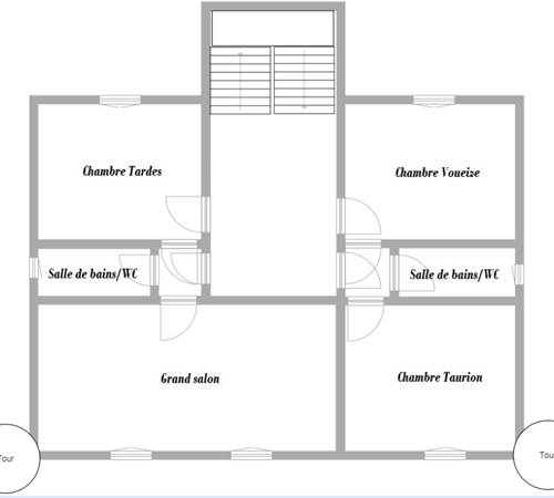 Plan 1er étage La Demeure de Louis-photo-page