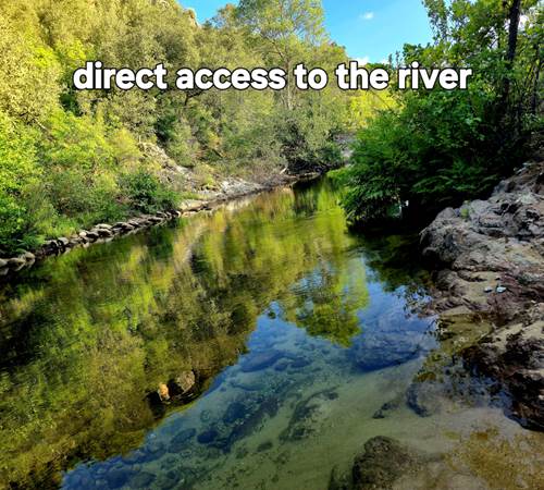 accès direct à la rivière ou vous pourrez vous baigner l'été-galerie