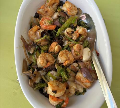 sauté  crevettes