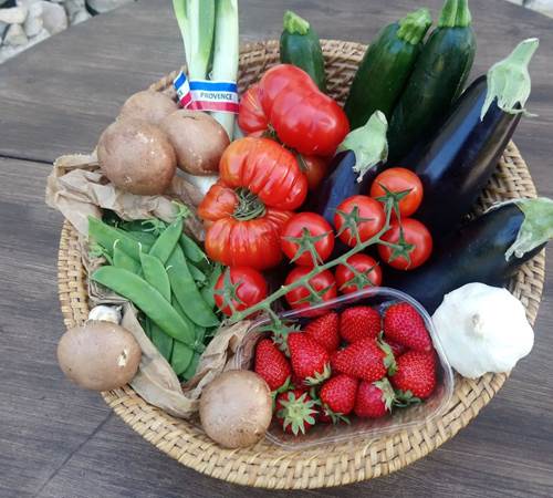 Retour de marché en été-photo-page