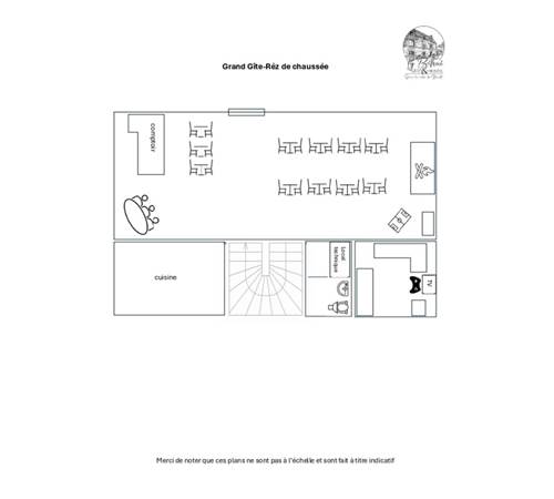 Plan Grand Gîte rez-de-chaussée-photo-page