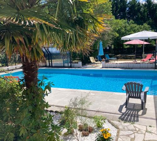 vue depuis la Romantique chambre d'hôtes-galerie